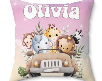 Almohadas con nombre personalizadas para la habitación de las niñas, almohadas personalizadas, cojines para habitación de niñas, bonito regalo para baby shower, almohada personalizada, regalo de Navidad para niña