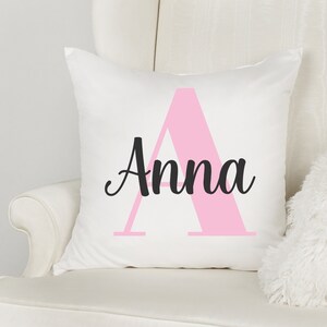 Personalized Monogram Throw Pillows Customized With Names Pillow Covers Personalized Birthday Gift Name Pillow Dorm Decor Nursery Kid Gift .