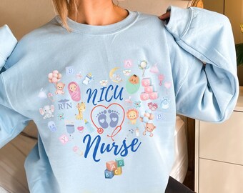 NICU Nurse Sweatshirt Neonatal Nurse Crewneck Gift For NICU Nurse Birthday Gift Christmas Gift for Nicu Nurse Appreciation Gift.