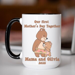 Our First Mothers Day Mug Personalized Names Coffee Cup for First Time Mom Gift Custom 1st Mother&#39;s Day Gifts from Baby Present for Mom Mug
