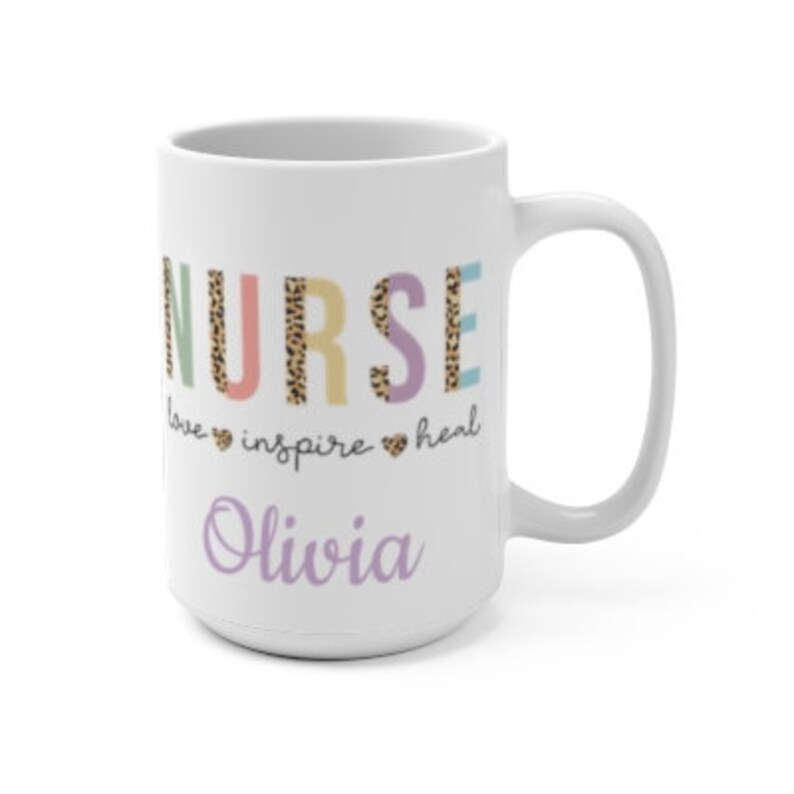 Nurse Appreciation Gift Custom Nurse Mug Personalized Name Gift For Nurse Custom Coffee Cup Bulk Christmas Gift For Nurse Birthday Gift