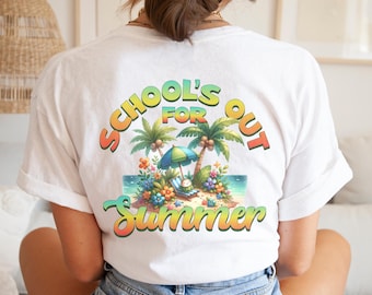 Last Day Of School Teacher Shirt for Summer Funny Bruh T-shirt for Kids Schools Out Teacher Tshirt End of Year Retirement Gift Summer Vibes