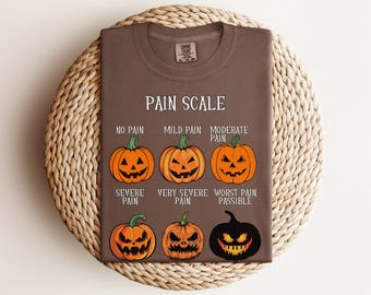 Nurse Pain Scale Shirt Funny Comfort Colors RN Pain Assessment Tshirt ER Hospital Night Shift Tee Nurse Appreciation Gift for Nurse Week