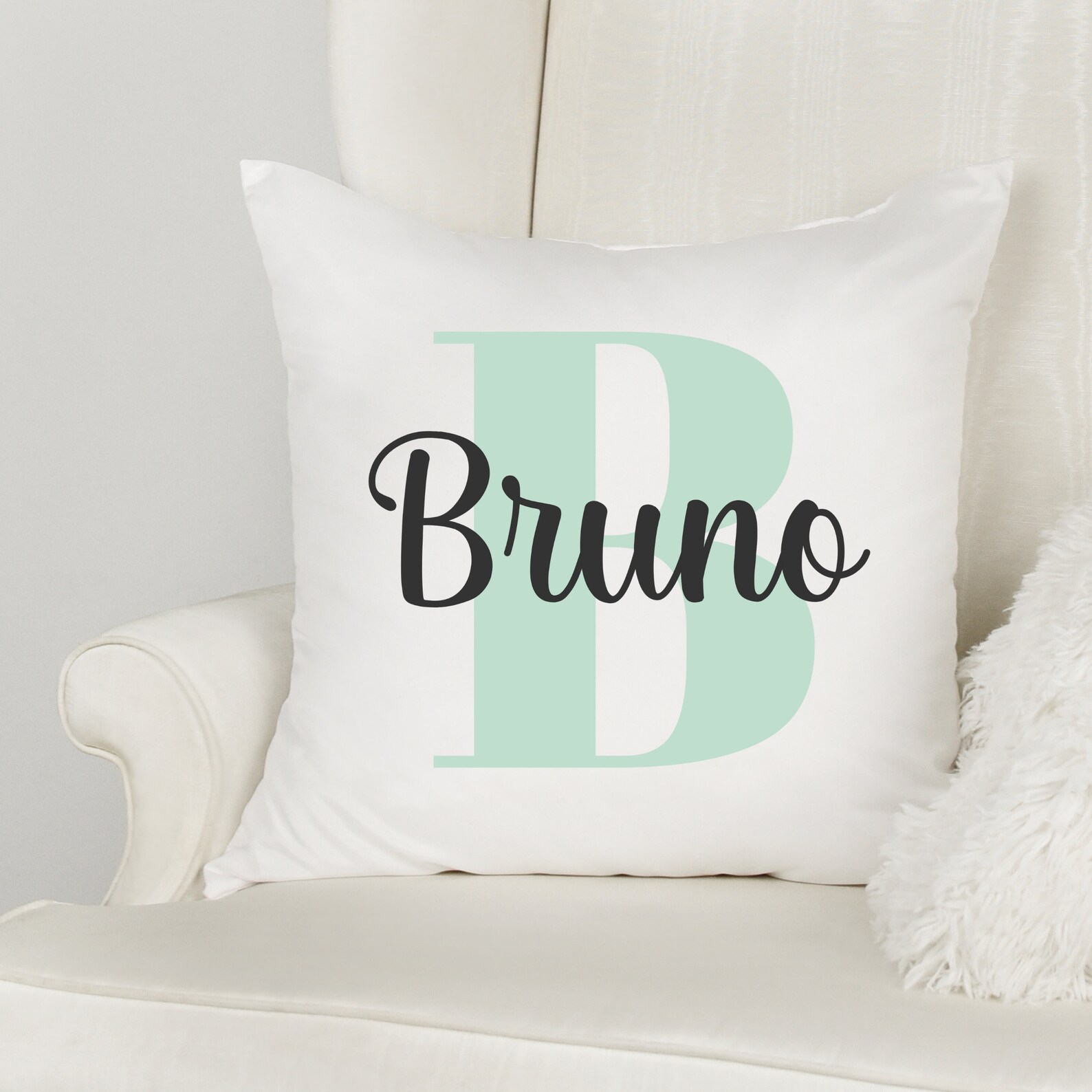 Custom Photo Throw Pillow With Pictures Names – Pretty Perfect Studio