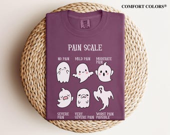 Nurse Pain Scale Shirt Funny Comfort Colors RN Pain Assessment Tshirt ER Hospital Night Shift Tee Nurse Appreciation Gift for Nurse Week