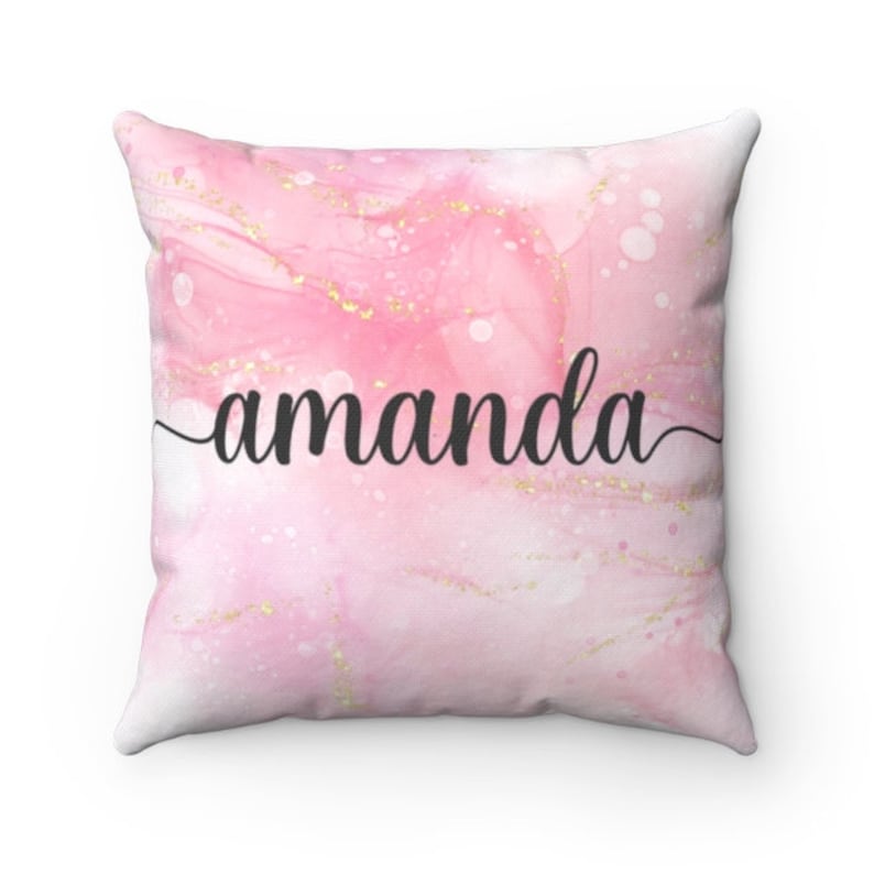 Personalized Name Pillows For Girls Nursery Custom Pillows Girls Room Pillows With Names Personalized Gift Custom Dorm Pillow Christmas Gift