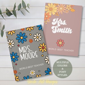 Personalized Teacher Gift Custom Notebook Teacher Appreciation Gift from Student, Teacher Retirement Gift, Dream Journal Keepsake Gift Idea.