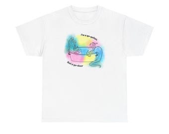 Cranky Lizard Unisex T-Shirt aus schwerer Baumwolle