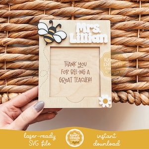 Enseignant pense-bête titulaire fichier SVG, fichier laser d'appréciation de l'enseignant, cadeau enseignant fichier SVG laser, pense-bête laser SVG, usage commercial