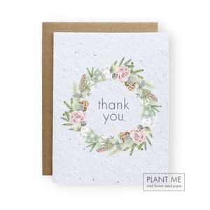 Carte de remerciement Plantbale Wreath