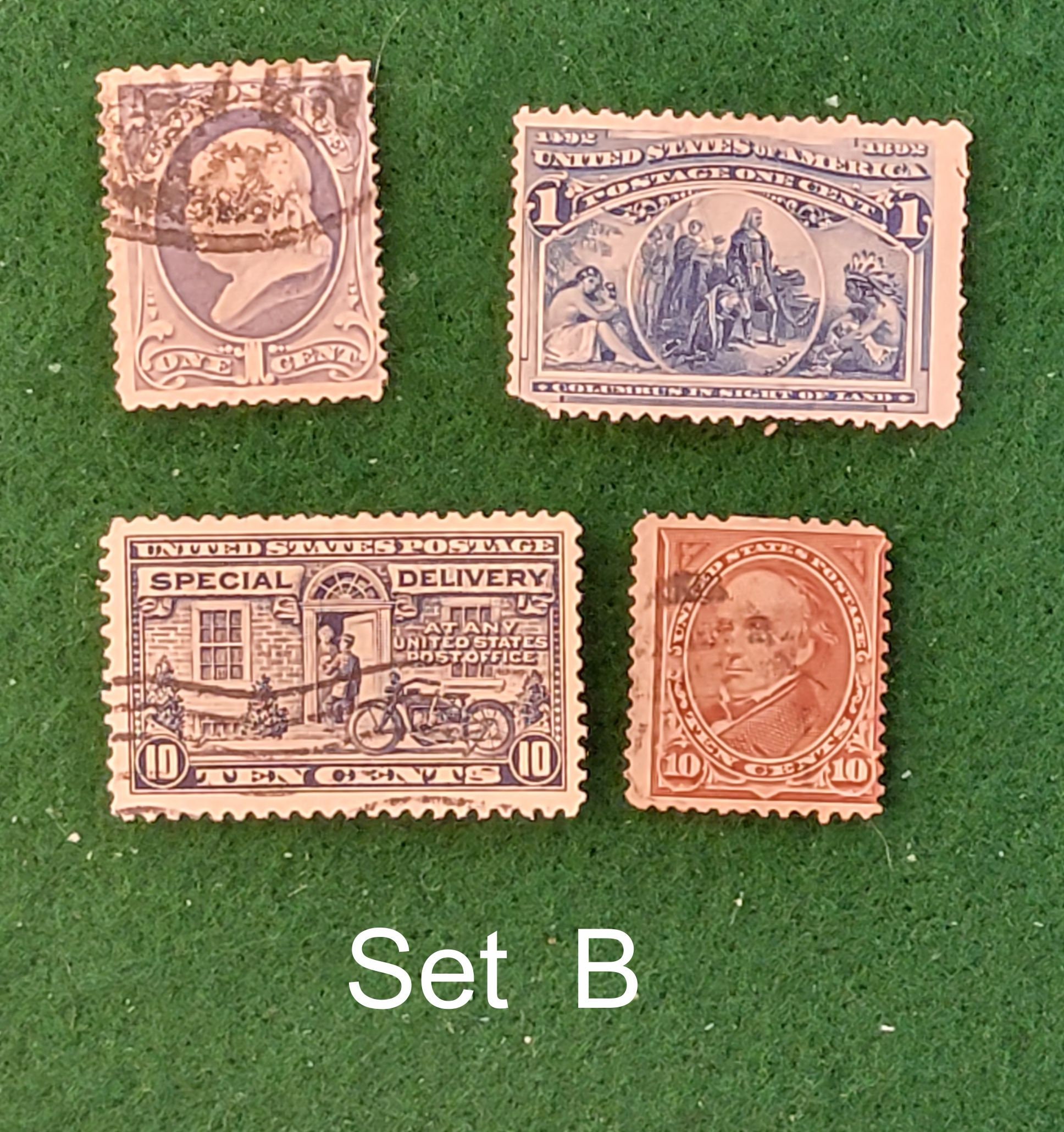 Vintage Pre1900 Sets of Used US Postage Stamps Etsy