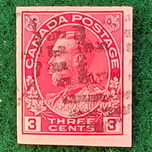 Vintage 1924 Used Canadian imperf stamp