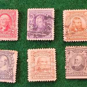 Vintage 1902-1903 Regular Issue used set US Stamps