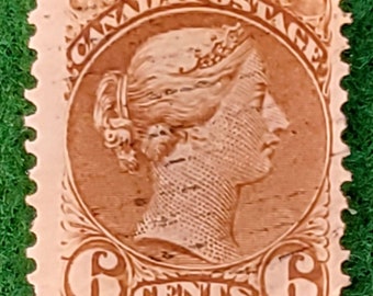 Queen Victoria TWO Cent Large Canadian Stamp (Jef) Scott Queen Victoria TWO Cent Large Canadian Stamp (Jef) Scott