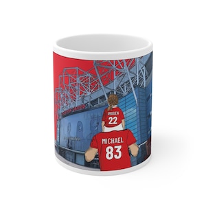 Manchester United FC mug - Personalised Old Trafford Stadium mug perfect for Man United fans, PS-MUN