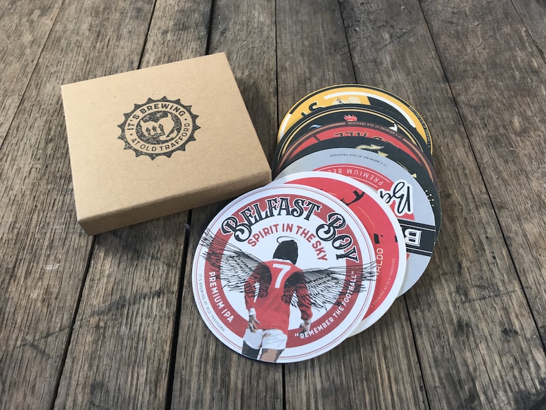 Manchester United Gifts Football Beermats Beer Mats Etsy