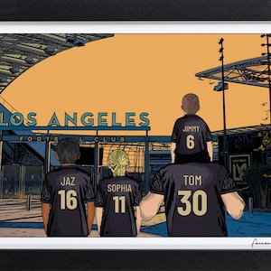 Personalisierte Los Angeles Geschenk, BMO Stadium Print, PS-LAF