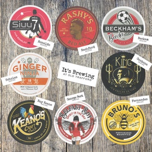 Manchester United gifts, Football Beermats, Beer mats Coasters image 6