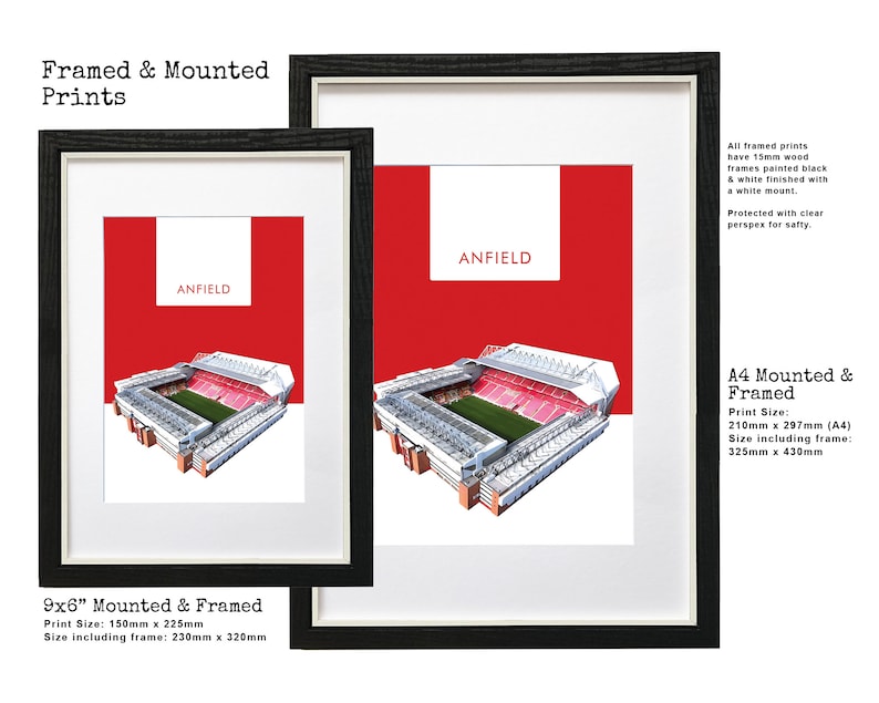 Liverpool FC Poster, Print, Wall Art of Anfield - Etsy
