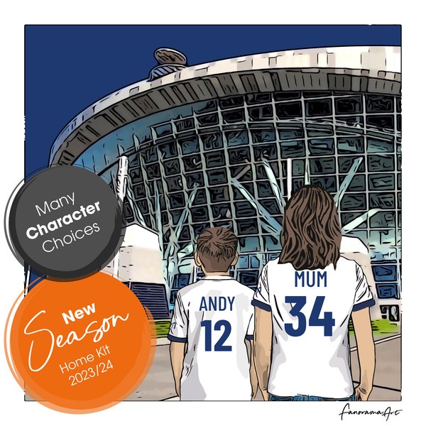 Tottenham Hotspur F.C. gifts - Personalised Stadium print perfect for Spurs fans, PS-TOT