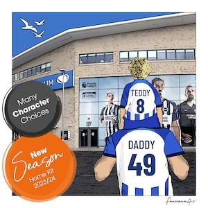 Personalisiertes Brighton & Hove Albion Football Geschenk, American Express Stadiondruck, PS-BRI