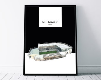 Newcastle United Poster, Print, Wall Art of St. James' Park