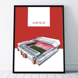 Liverpool FC Poster, Print, Wall Art of Anfield