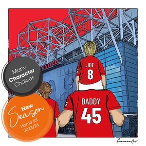 Manchester United FC gifts - Personalised Old Trafford Stadium print perfect for Man United fans, PS-MUN