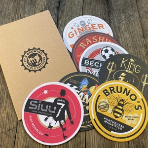 Manchester United gifts, Football Beermats, Beer mats - Coasters
