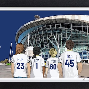 Personalized Tottenham Hotspur Stadium Print: Football Fan Gift