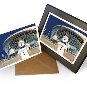 Tottenham Hotspur Card - Gepersonaliseerde stadionprint, perfect voor Spurs-fans - Verjaardag, Vaderdag, PS-TOT
