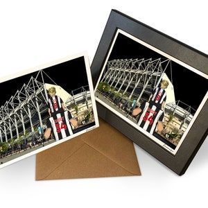 Newcastle United Card - Gepersonaliseerde St. James' Park stadionprint perfect voor fans van Newcastle United - Verjaardag, Vaderdagkaart, PS-NIEUW