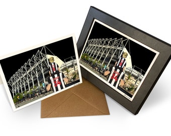 Newcastle United Card - Personalised St. James' Park stadium print perfect for Newcastle United fans - Birthday, Fathers's Day card, PS-NEW