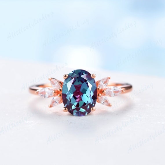 Vintage Alexandrite Engagement Ring - Aurelius Jewelry