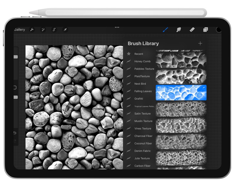 100 Procreate Pebbles Texture Brushes (digital Download) - Etsy