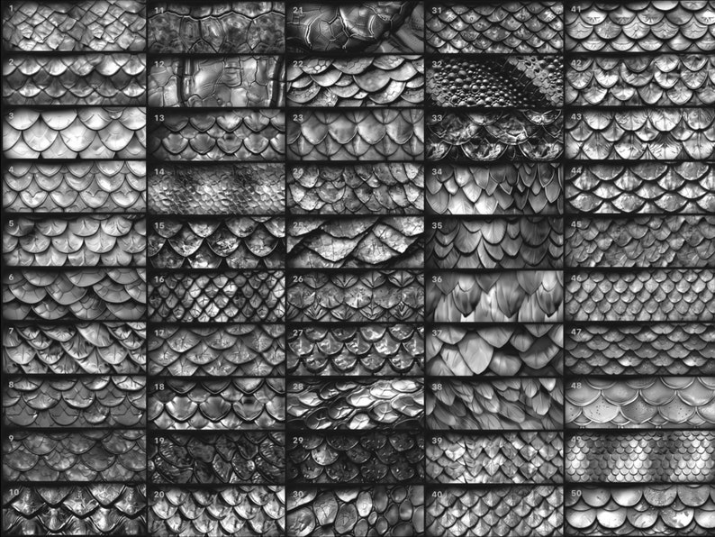 100 Scale Texture Brushes for Procreate (digital Download) - Etsy