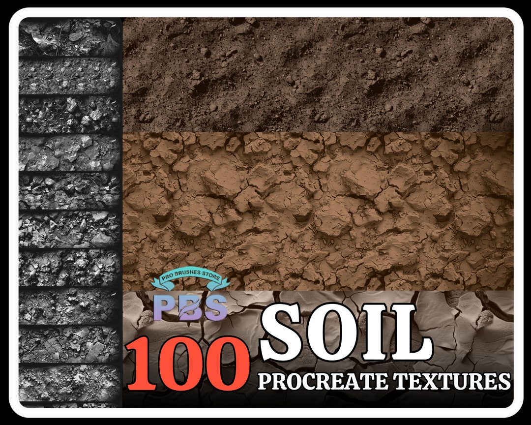 100 Soil Texture Brushes for Procreate (digital Download) - Etsy