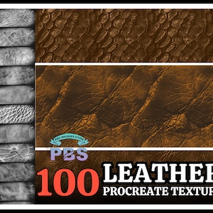 100 Procreate Leather Texture, Leather For Procreate, Leather Texture Brushes, Leather Texture Procreate