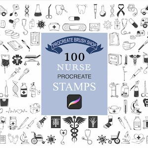 100 tampons d'infirmière procréer, tampon de procréation médicale, 100 pinceaux de tampon médical, pinceaux de procréation de docteur, lot de procréer, ensemble de tampons médicaux.