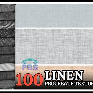 Puede incluir: Un conjunto de 100 texturas de lino para Procreate, con una variedad de colores y patrones. Las texturas son perfectas para crear efectos de tejido realistas en tu arte digital.