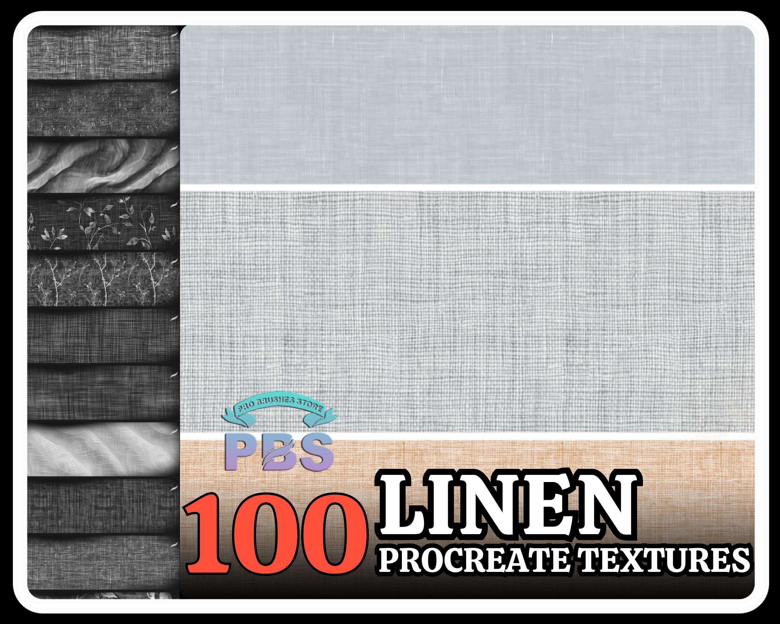 100 Procreate Linen Texture, Linen For Procreate, Linen Texture Brushes, Linen Texture Procreate