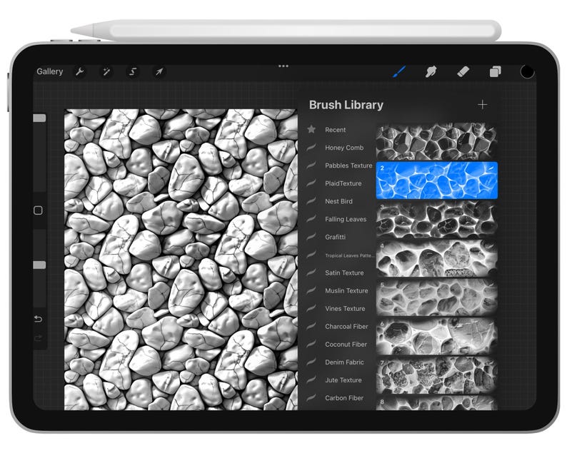 100 Procreate Pebbles Texture Brushes (digital Download) - Etsy