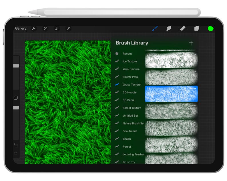 100 Procreate Grass Texture Brushes (digital Download) - Etsy UK