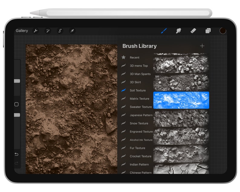 100 Soil Texture Brushes for Procreate (digital Download) - Etsy