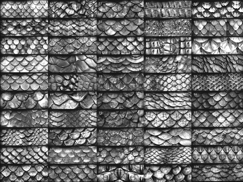 100 Scale Texture Brushes for Procreate (digital Download) - Etsy