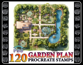 120 timbres de plan de jardin procréer, timbres d'idée de jardin de maison pour procréer, conception de plan de jardin à la maison