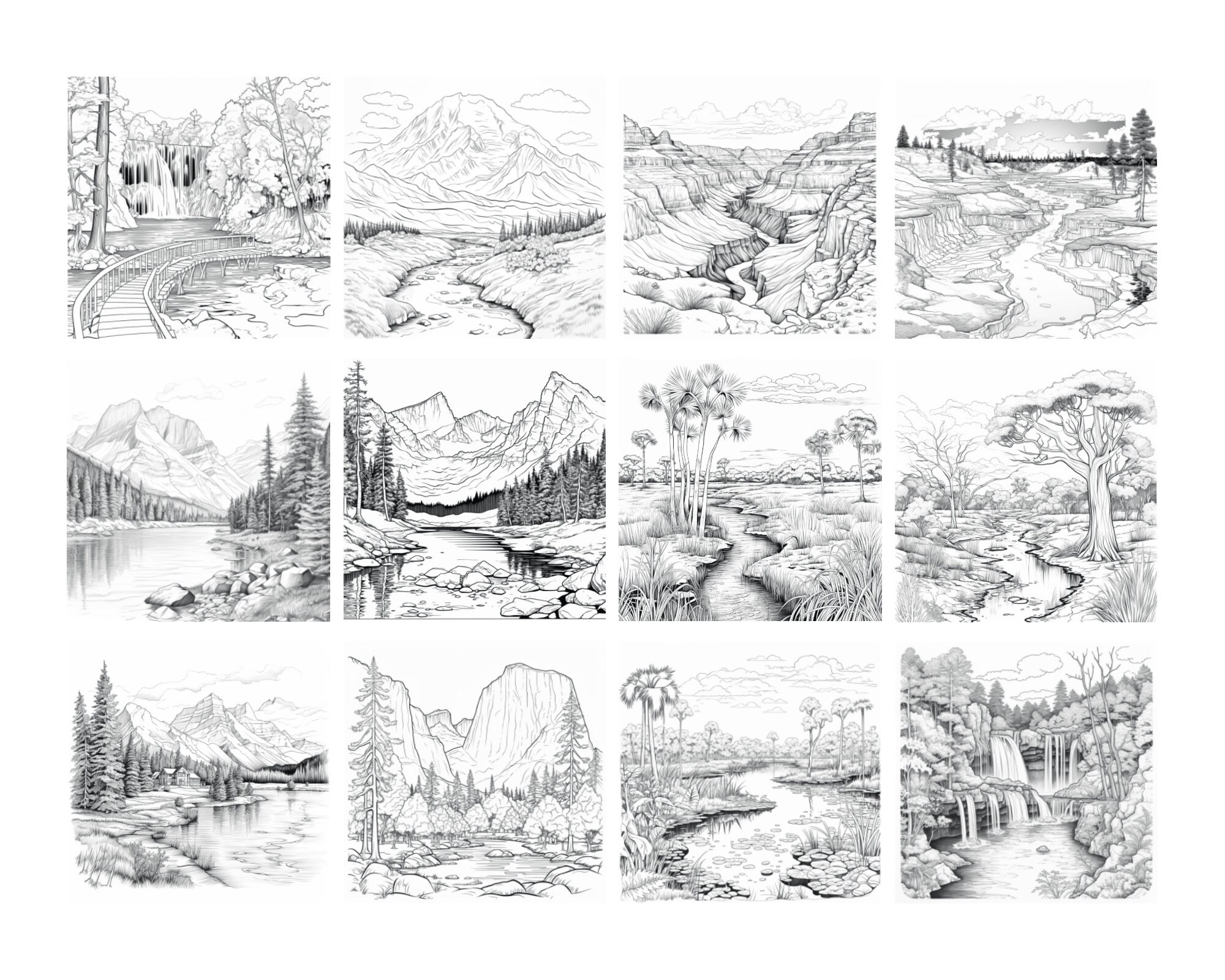 120 National Park Procreate Stamps: Nature Brush Set (digital Download ...