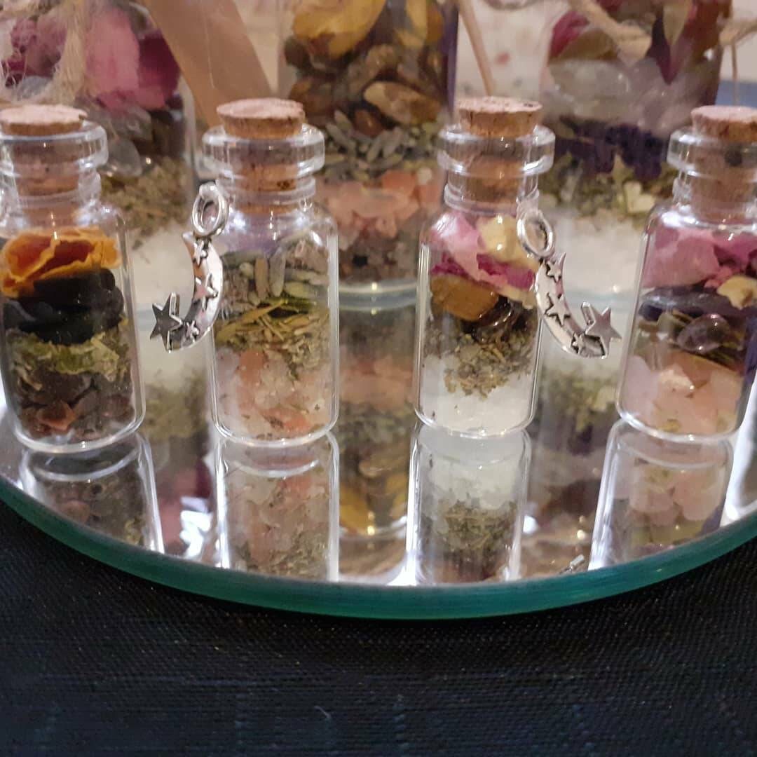 Spell jar /vials. By made with intent. Protection strength Etsy