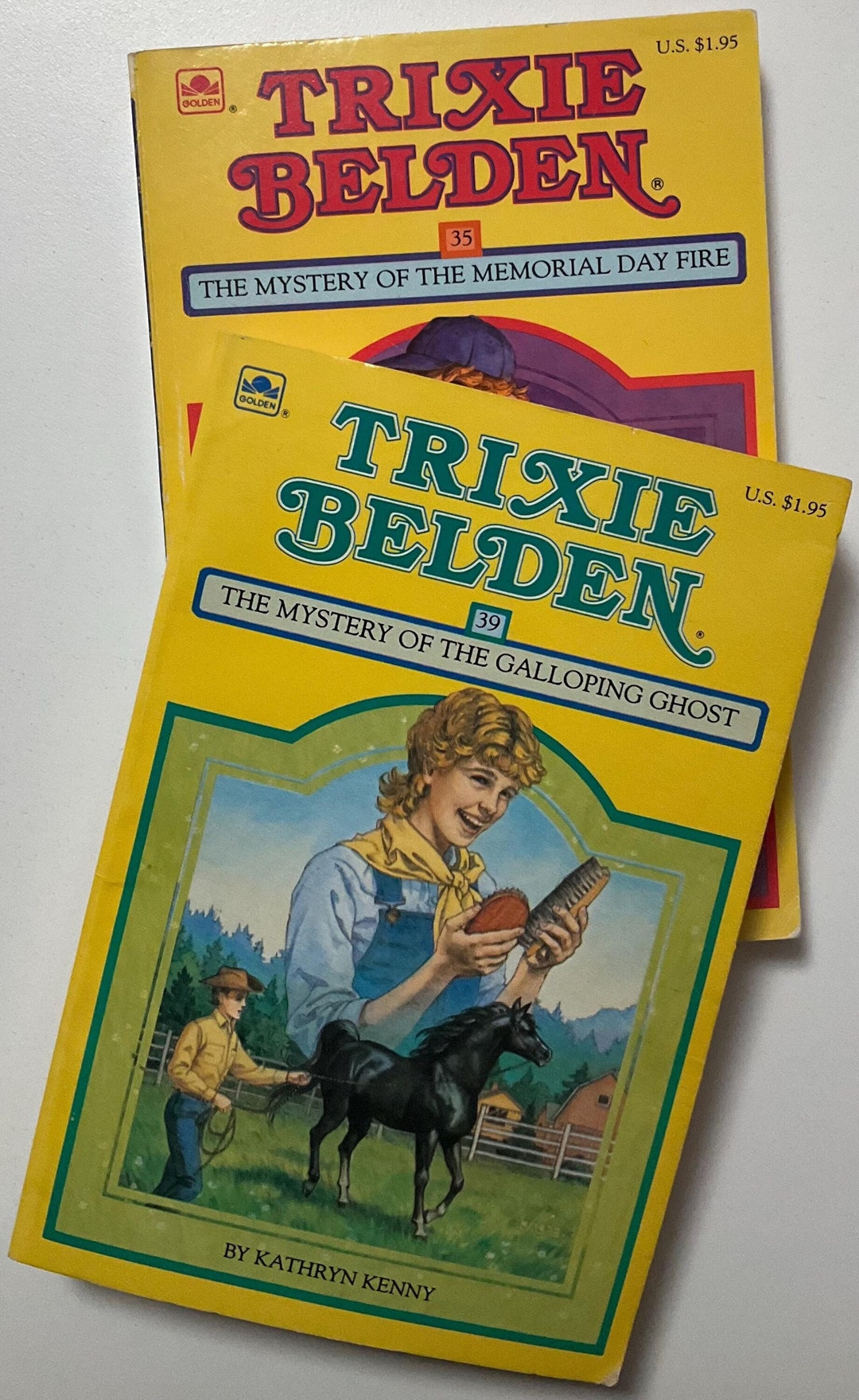 Trixie Belden #35 - the Mystery of the Memorial Day Fire & #39 - the