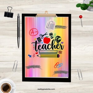 Personalized Teacher Clipboard – Custom Name Gift for Teacher Appreciation